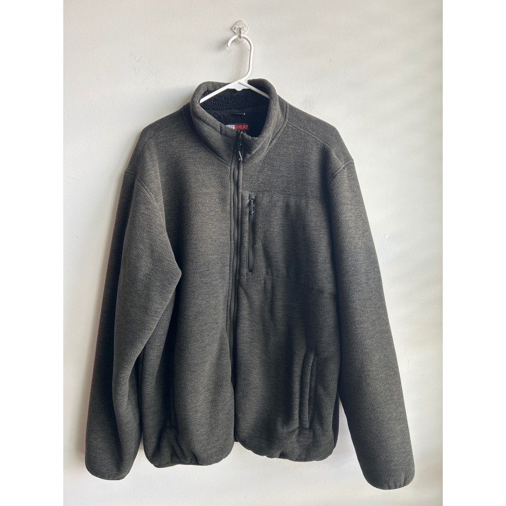 32 Degrees Heat Gray Fleece Jacket Mens XL
